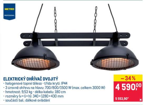 ELEKTRICKÝ OHŘÍVAČ DVOJITÝ