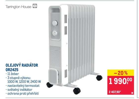 OLEJOVÝ RADIÁTOR OR2425
