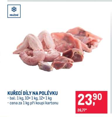Kuřecí díly na polévku