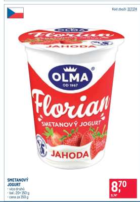 Smetanový jogurt