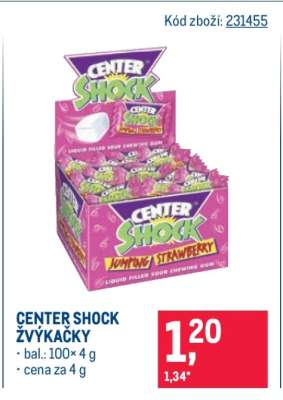 CENTER SHOCK ŽVÝKAČKY