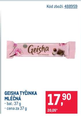 GEISHA TYČINKA MLÉČNÁ