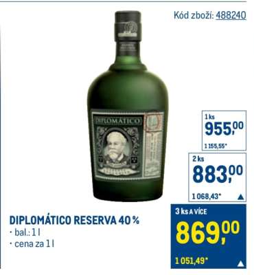 DIPLOMÁTICO RESERVA 40 %