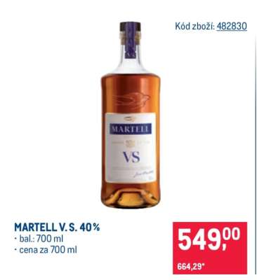 Martell V. S. 40 %