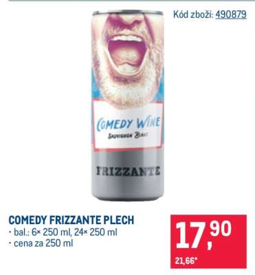 COMEDY FRIZZANTE PLECH