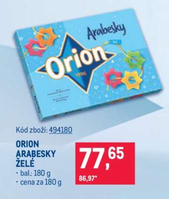 ORION ARABESKY ŽELÉ