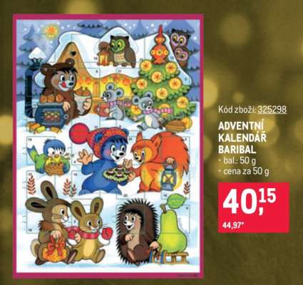 Adventní kalendář Baribal