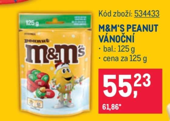 M&M'S PEANUT VÁNOČNÍ