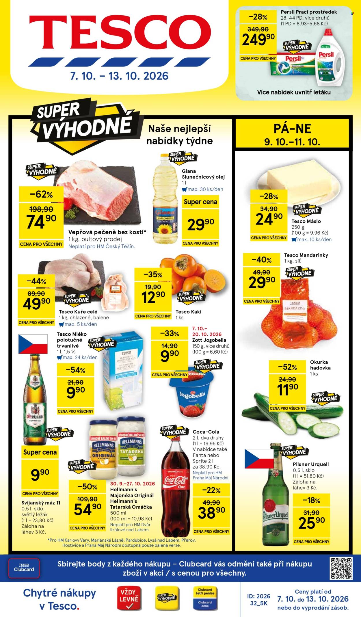 Leták TESCO - 7. 10. 2026 - 13. 10. 2026. Strana 1