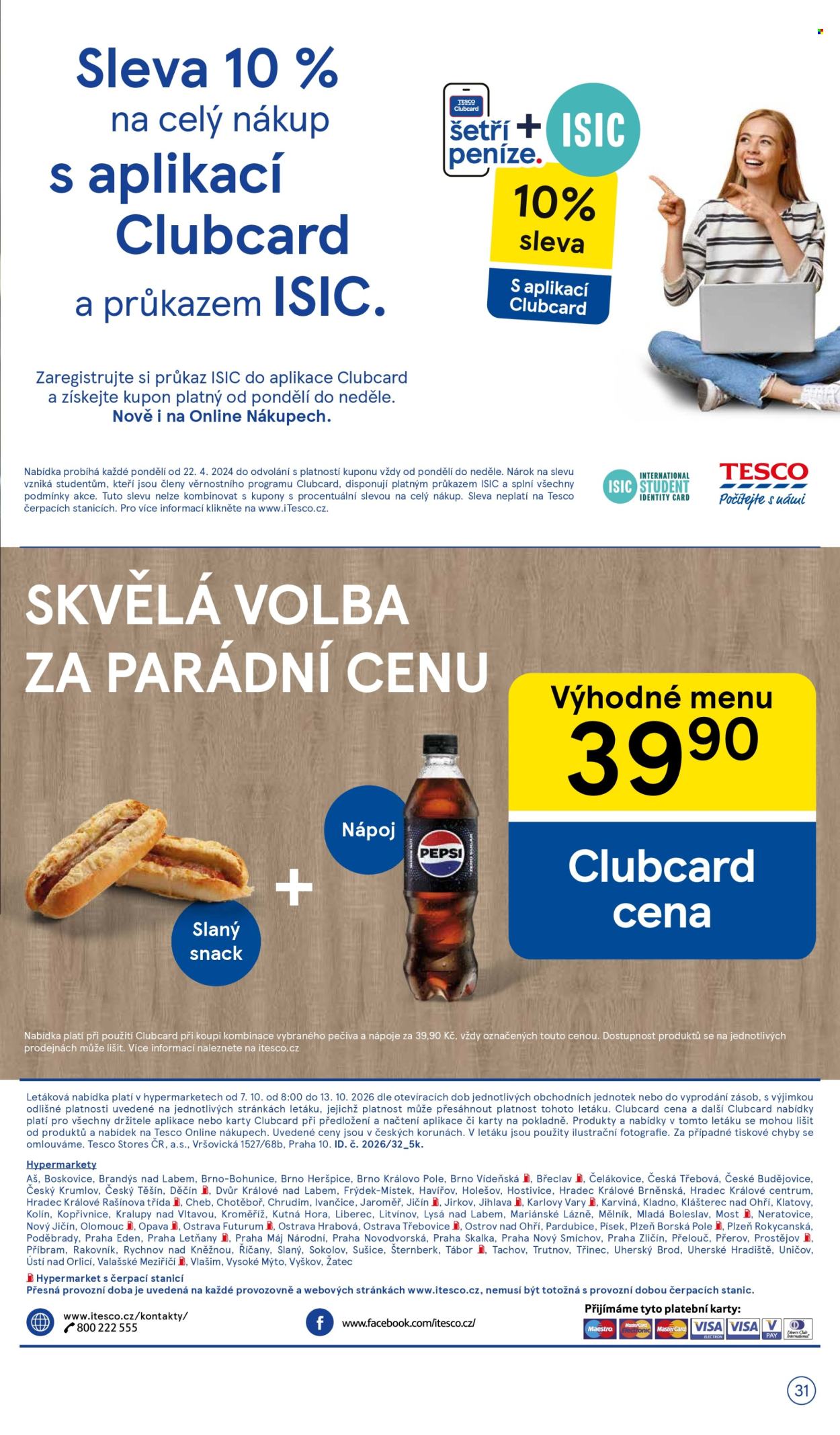 Leták TESCO - 7. 10. 2026 - 13. 10. 2026. Strana 31
