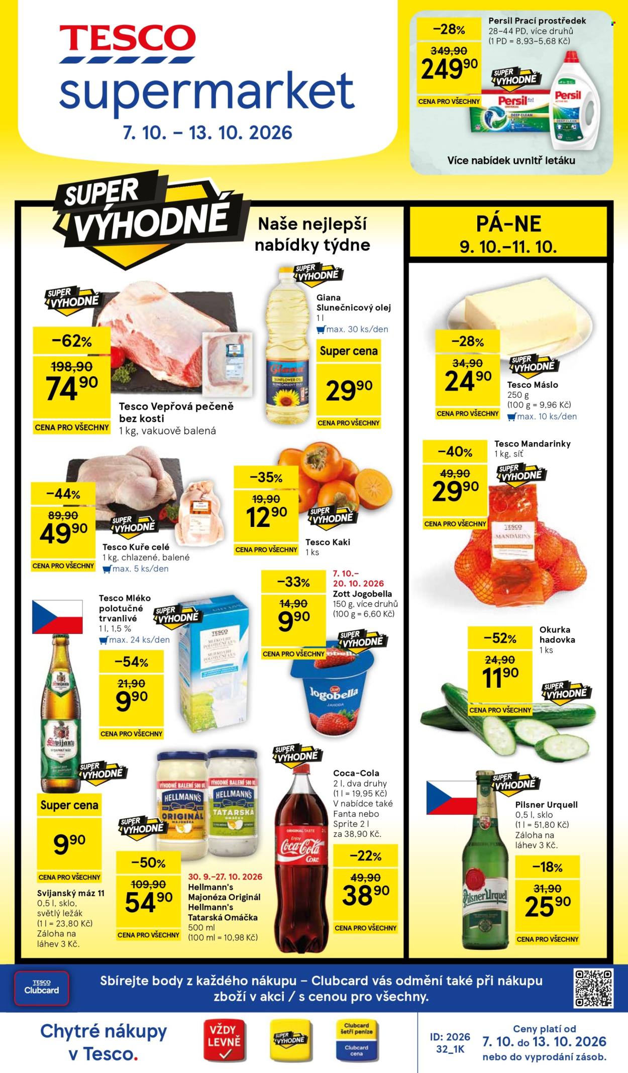 Leták TESCO supermarket - 7. 10. 2026 - 13. 10. 2026. Strana 1