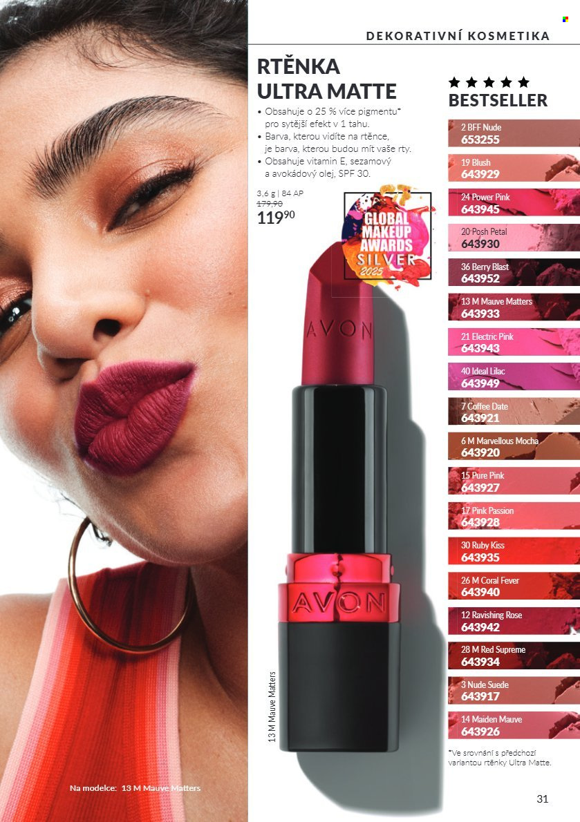 Leták AVON - 1. 10. 2026 - 31. 10. 2026. Strana 31