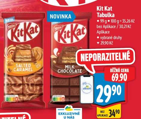 Kit Kat Tabulka