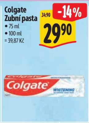 Colgate zubní pasta