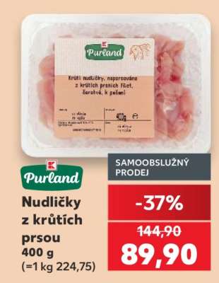 Nudličky z krůtích prsou
