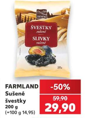 FARMLAND Sušené švestky