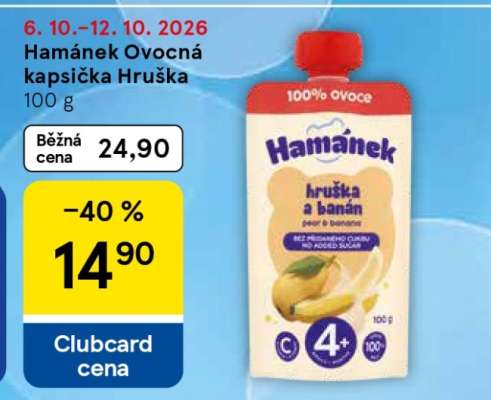 Hamánek Ovocná kapsička Hruška