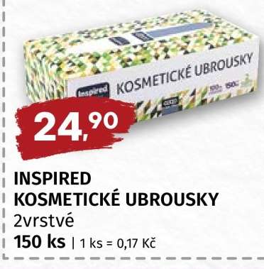 INSPIRED Kosmetické ubrousky