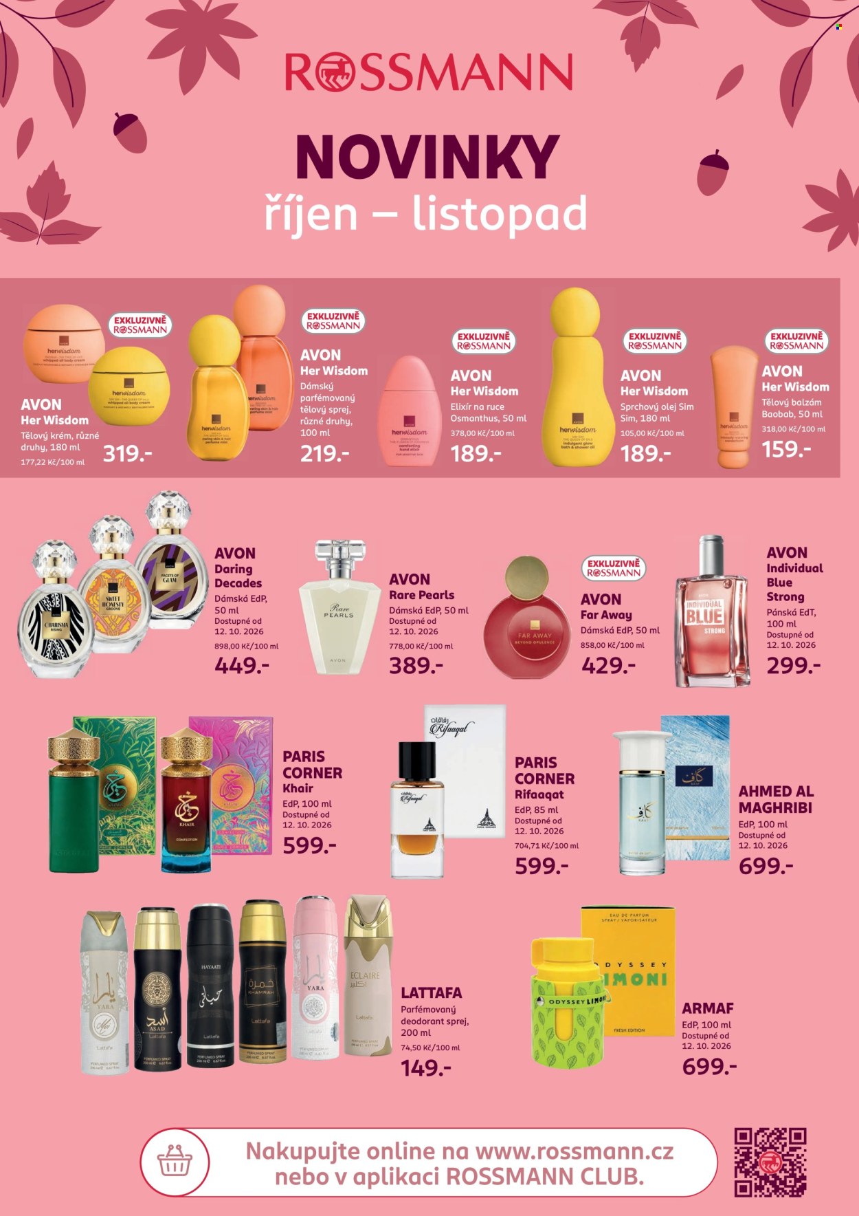 Leták ROSSMANN - 7. 10. 2026 - 3. 11. 2026. Strana 1