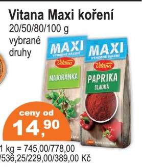 Vitana MAXI koření