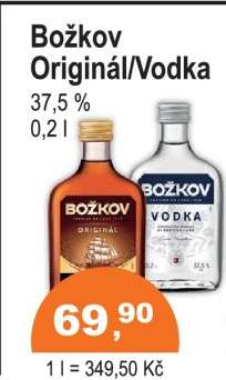 BOŽKOV ORIGINÁL, VODKA