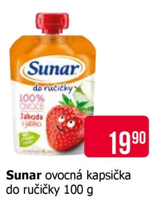 Sunar ovocná kapsička do ručičky 100 g