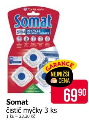 Somat čistič myčky 3 ks