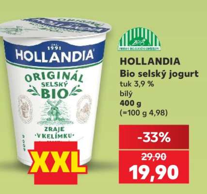 Hollandia BIO SELSKÝ JOGURT