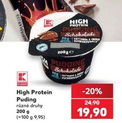 High protein puding