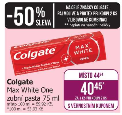 Colgate Max White One zubní pasta 75 ml,