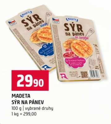 Madeta Sýr na pánev