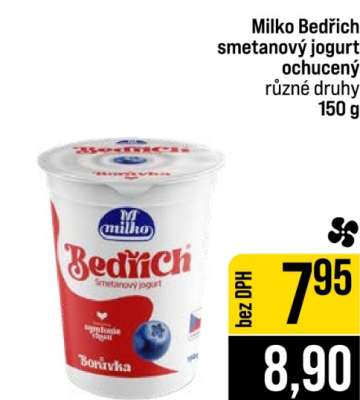 Milko Bedřich Smetanový jogurt ochucený
