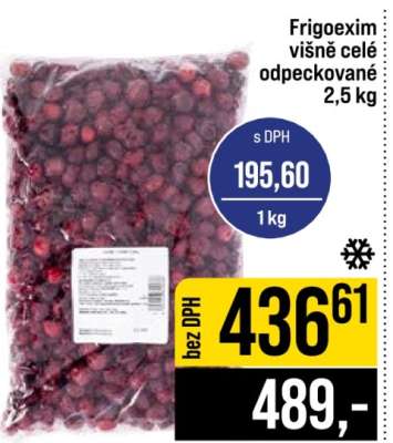 Frigoexim višně celé odpeckované 2,5 kg