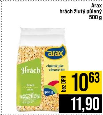 Arax hrách žlutý půlený 500 g
