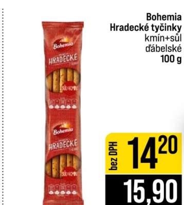 Bohemia Hradecké tyčinky kmín+sůl ďábelské