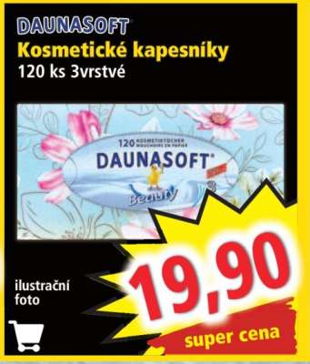 DAUNASOFT Kosmetické kapesníky