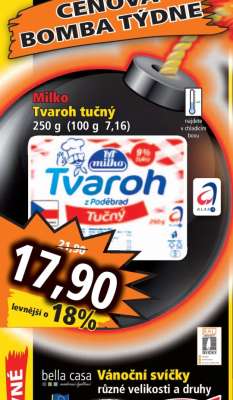 Milko tvaroh tučný