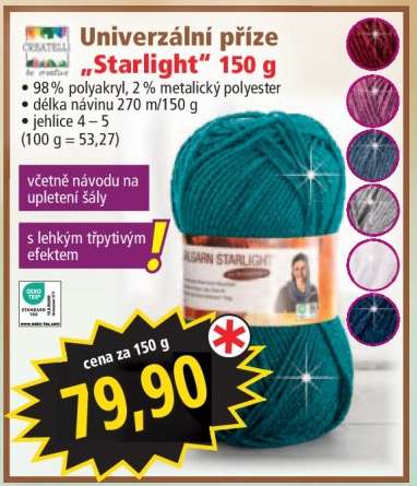 Univerzální příze „Starlight“ 150 g