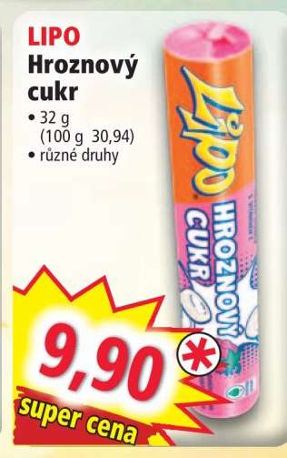 LIPO Hroznový cukr