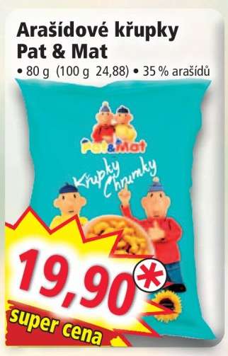 Arašídové křupky Pat & Mat