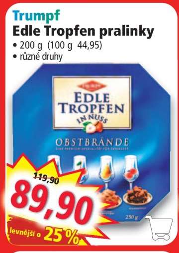 Trumpf Edle Tropfen pralinky