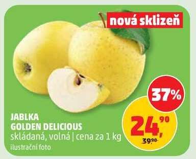 Jablka Golden Delicious