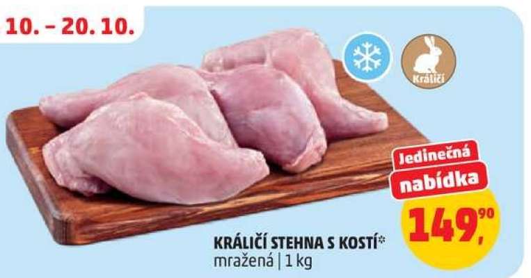 KRÁLIČÍ STEHNA S KOSTÍ