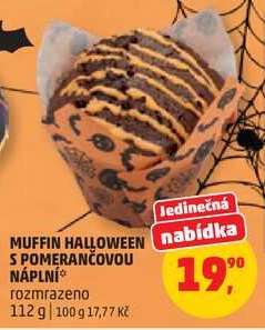 Muffin Halloween s pomerančovou náplní