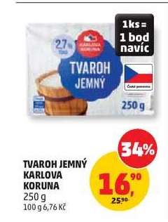 Tvaroh jemný Karlova Koruna