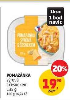 POMAZÁNKA SÝROVÁ S ČESNEKEM
