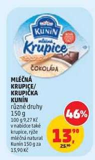 MLÉČNÁ KRUPICE/KRUPIČKA KUNÍN