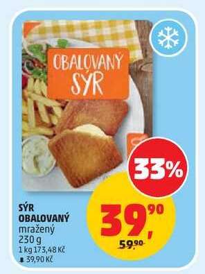 Sýr obalovaný mražený