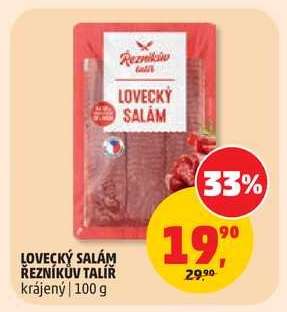 LOVECKÝ SALÁM ŘEZNÍKŮV TALÍŘ