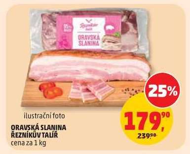 Oravská slanina Řezníkův talíř